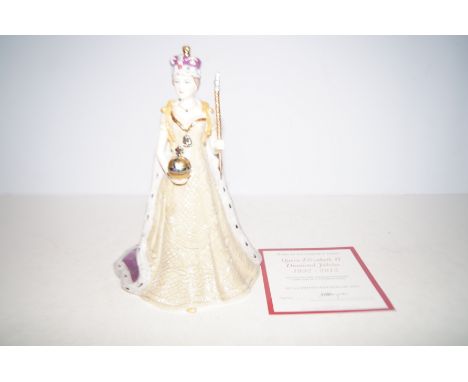 Spode queen Elisabeth II diamond jubilee limited edition figure with coa 