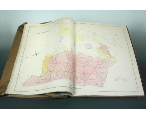 WOODS (James) A New Atlas and Gazetteer of the Isle of Man, consisting of Seventeeen Highly-finished Maps. London: Day & Son 