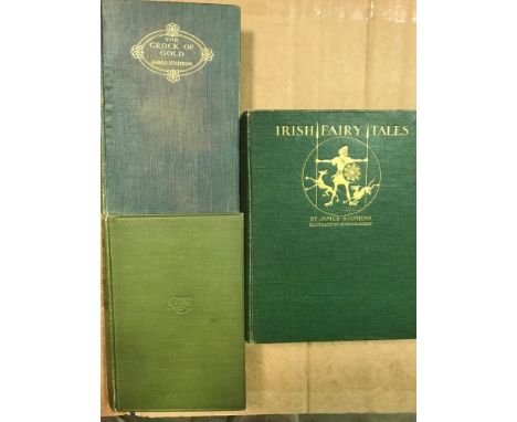 STEPHENS (James) Irish Fairy Tales, Macmillan 1920, small 4to, first edition, colour plates after Rackham, green cloth gilt; 