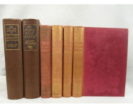 STERNE (L) The Life and Opinions of Tristram Shandy. Harrap 1926, large 8vo, numbered edition, plates; FIELDING (H) The Histo