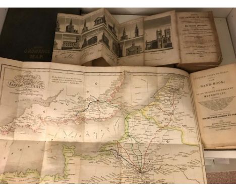 Collection of folding maps. LEIGH (S) Leigh's New Picture of London, 1818, 12mo, 12 folding plates and map, lacks London plan