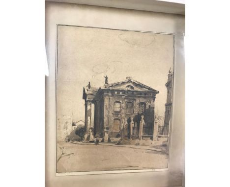 Sir William Nicholson (British, 1872-1949) Entrance to the Bodleian Library, Oxford, signed lower left "Nicholson", lithograp