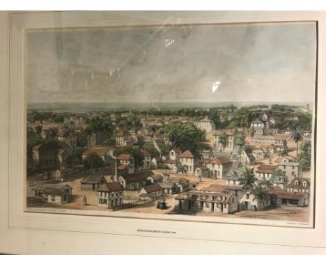 W. Parrott after Edward A. Goodall, Georgetown, British Guiana, lithograph by Hullmandel, c.1844, 28.5 x 43cm  