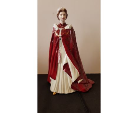 A Royal Worcester the Queen’s 80th birthday figurine.