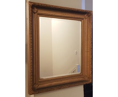 A gilded framed wall mirror 72 cm 81 cm.