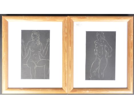 Eric Gill (1882-1940) Two nude female figures from Eric Gill, Twenty-Five Nudes, London: J. M. Dent &amp; Sons, for Hague &am