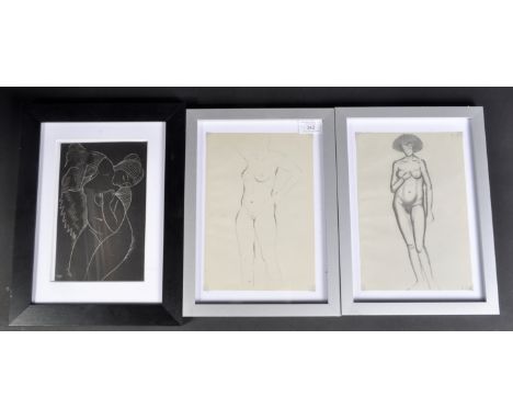 Eric Gill (1882-1940) Three nude figures one from Eric Gill, Twenty-Five Nudes, London: J. M. Dent &amp; Sons, for Hague &amp