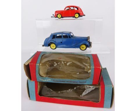 Mettoy Playthings Mechanical Model Vanguards 603 & 702 boxed, (2)   Condition Report  603: VG, little if any use, box dirty w