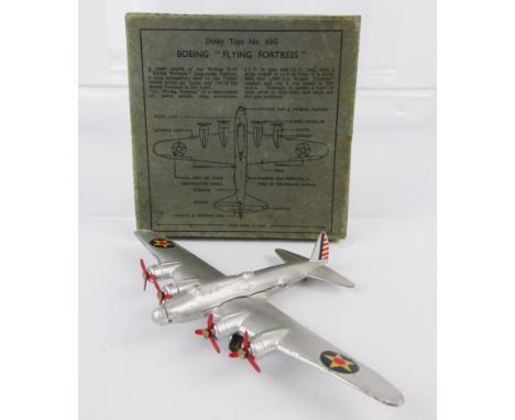 Dinky Boeing 'Flying Fortress', 62G, in box   Condition Report  Model: G, some paint scuffing at wing tips.Box: F/G discolour