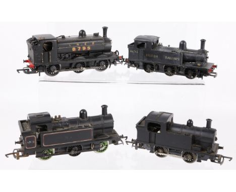 Bachmann 00 gauge BR black 0-6-0 tank engine, 68745, Tri-ang similar tank engines, 47606, & 0-4-0, another LNER 0-6-0 tank en