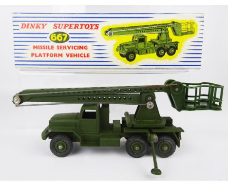 Dinky Supertoys Missile Servicing Platform, 667, with instructions in blue & white box,    Condition Report  Model: EX/M apar