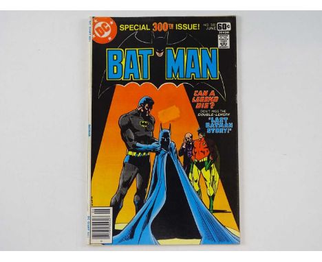 BATMAN #300 - (1978 - DC - UK Cover Price) - Dick Giordano, Walt Simonson cover and interior art - Flat/Unfolded - a photogra