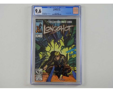LONGSHOT #3 - (1985 - MARVEL) - GRADED 9.6 by CGC - First appearance Mojo - Ann Nocenti story + Arthur Adams cover + Arthur A