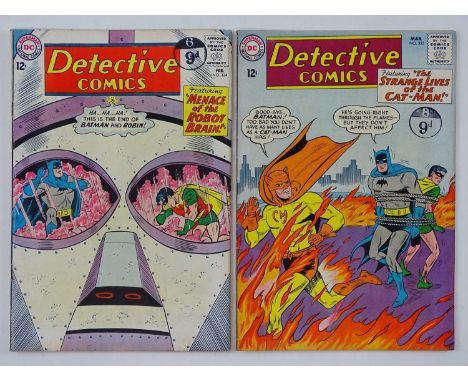 DETECTIVE COMICS: BATMAN #324 &amp; 325 - (2 in Lot) - (1964 - DC - UK Cover Price) - Includes classic Robot cover + Third ap