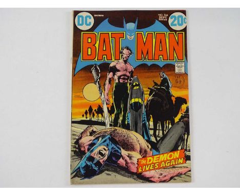 BATMAN #244 - (1972 - DC - UK Cover Price) - Ra's al Ghul and Talia appearances + Origin of Ra's al Ghul + Robin backup story