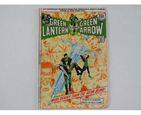 GREEN LANTERN #86 - (1971 - DC) - Anti-drugs issue - Classic Neal Adams cover - Adams and Dick Giordano interior art - Backup