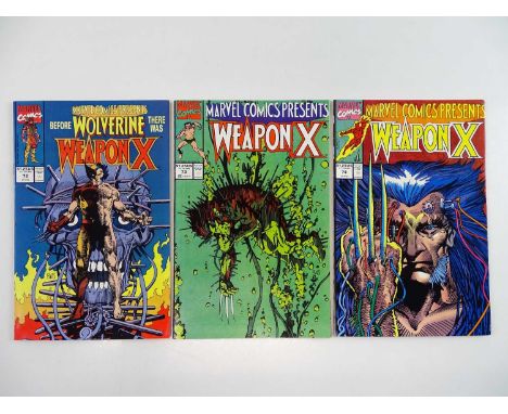MARVEL COMICS PRESENTS: WEAPON X #72, 73, 74 - (3 in Lot) - (1991 - MARVEL) - First three (3) issues of the Weapon X storylin
