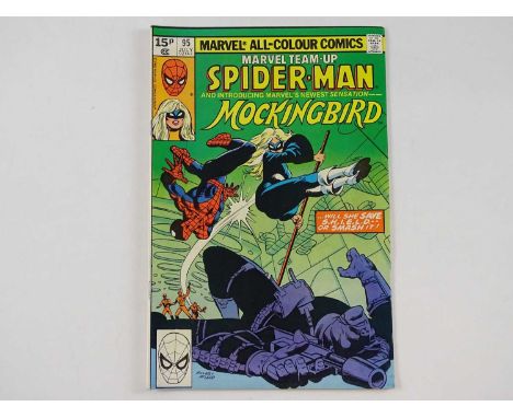 MARVEL TEAM-UP #95 - (1980 - MARVEL - UK Price Variant) - First appearance of Mockingbird + Spider-Man, Nick Fury appearances