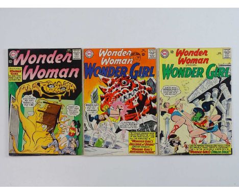WONDER WOMAN #151, 152, 153 (3 in Lot) - (1965 - DC - US Price &amp; UK Cover Price) - Includes the three Wonder Girl solo is