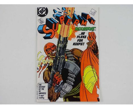 SUPERMAN #4 - (1987 - DC) - Modern KEY - First appearance of Bloodsport (played by Idris Elba in the Suicide Squad movie sequ