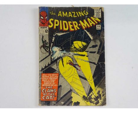AMAZING SPIDER-MAN #30 - (1965 - MARVEL) - Spider-Man battles the Cat Burglar (First appearance) - Steve Ditko cover and inte