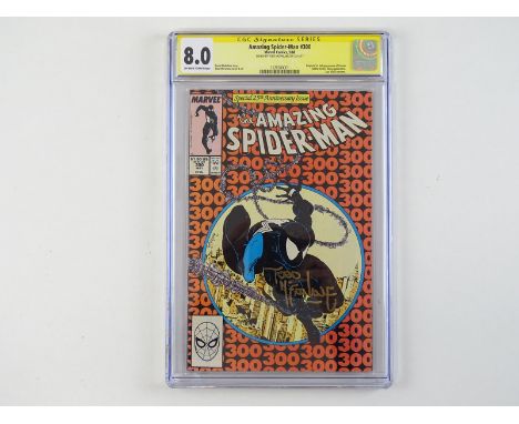 AMAZING SPIDER-MAN #300 - (1988 - MARVEL) - GRADED 8.0 by CGC - Signature series signed by TODD MCFARLANE - origin and first 