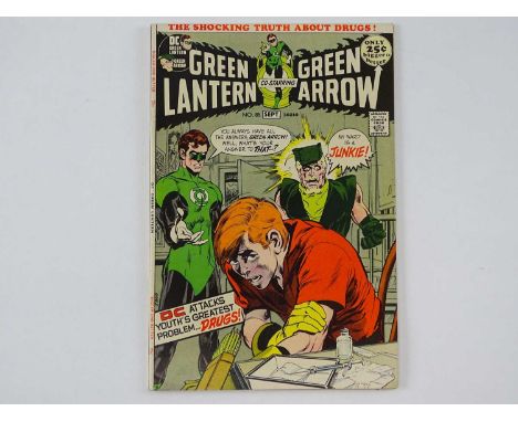 GREEN LANTERN #85 - (1971 - DC) - Anti-drugs issue + Speedy revealed as a drug addict in the last panel - Neal Adams cover an