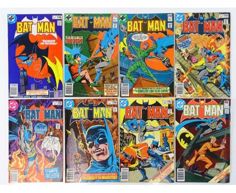 BATMAN #315, 316, 317, 318, 319, 320, 322, 325 (8 in Lot) - (1979/80 - DC - UK Price Variant) - Includes First appearance Luc
