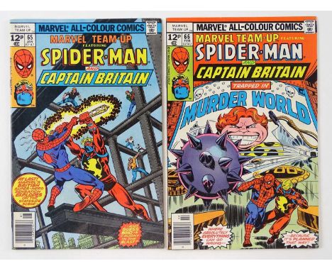 MARVEL TEAM-UP #65 &amp; 66 - (2 in Lot) - (1978 - MARVEL - UK Price Variant) - Includes First &amp; Second US comic book app