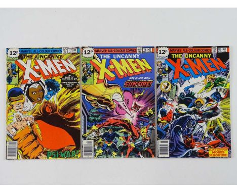UNCANNY X-MEN #117, 118, 119 - (3 in Lot) - (1979 - MARVEL - UK Price Variant) - First appearance Shadow KIng (villain in the