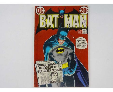 BATMAN #245 - (1972 - DC - UK Cover Price) - Solo Robin backup feature - Neal Adams cover and interior art - Flat/Unfolded - 