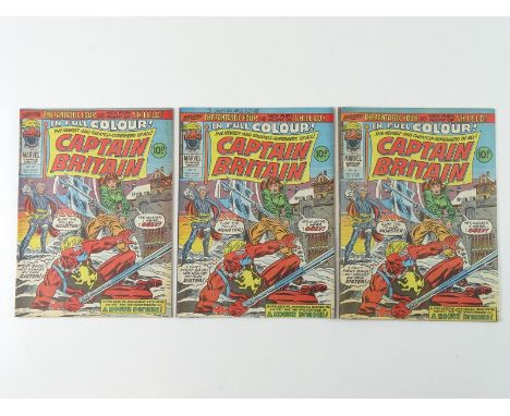CAPTAIN BRITAIN #10 - (1976 - MARVEL/BRITISH - UK Price) - First cover appearance of Elizabeth "Betsy" Braddock (Psylocke) - 