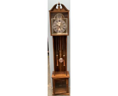 A modern Italian quartz longcase clock with Westminster chimes