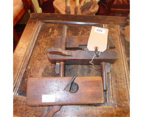 Two antique woodworking tools 
