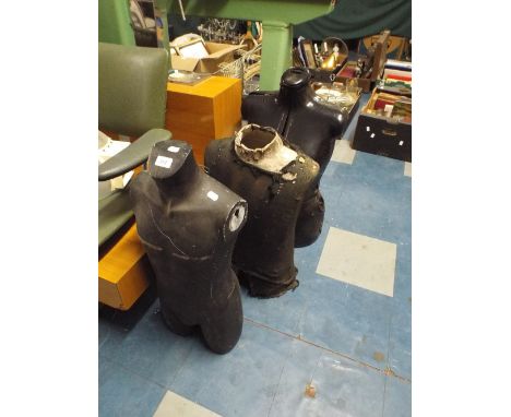 Three Vintage Mannequin Bodies