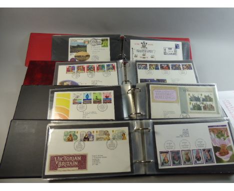 A Collection of Four Albums of GB First Day Covers and Event Covers (178)