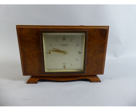 An Edwardian Walnut Mantle Clock by Elliott, Retailed by Midland Goldsmiths of Birmingham, 21 cm Wide 