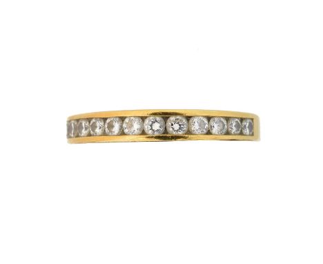 An 18ct gold diamond half eternity ring by Boodles &amp; Dunthorne, An 18ct gold diamond half eternity ring by Boodles &amp; 