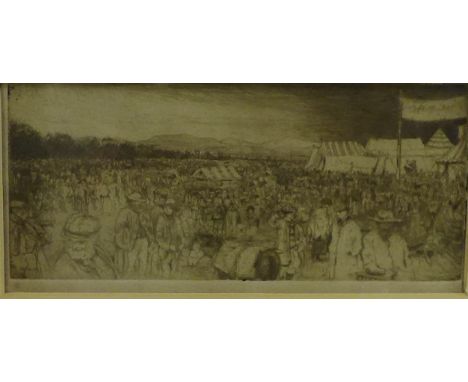 Trinity Engraved print,  in a glazed frame, 17 x 8cm 