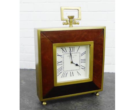 McLaughlin &amp; Scott oversized mantle clock, 44 x 41cm