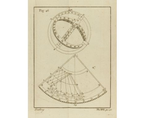 Mathematics.- Dialling.- Emerson (William) The Mathematical Principles of Geography, 2 parts in 1, 22 folding engraved plates