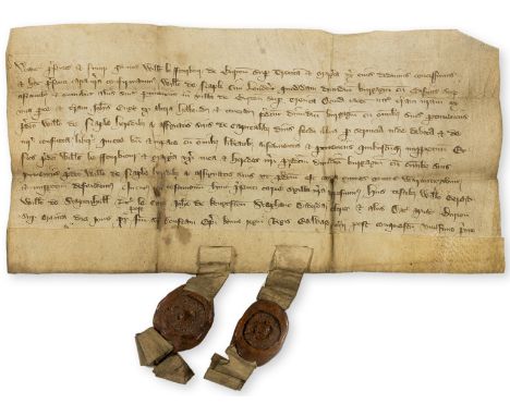 Burton-on-Trent.- Charter, William ffourbour of Burton- on-Trent have granted and confirmed to William of Staple in London of