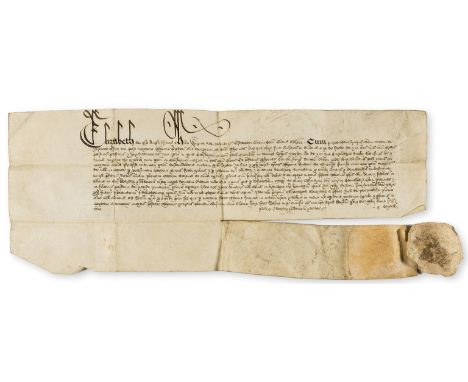 Gloucestershire, Colesbourne.- Elizabeth I (Queen of England and Ireland, 1533-1603) Inquisition post mortem of Thomas Predon