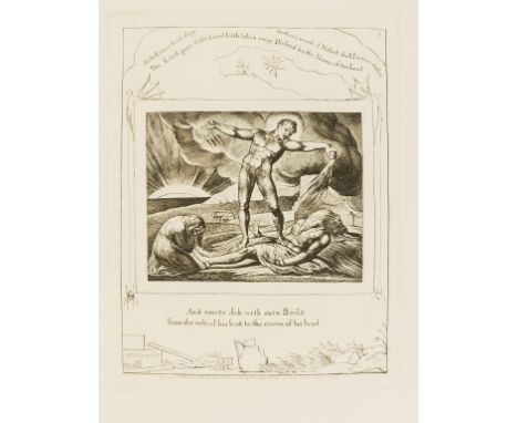 NO RESERVE Blake (William) Illustrations of the Book of Job, facsimiles of the 21 engraved plates only (ie without the facsim