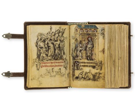 Medieval manuscript facsimile.- The Hours of Jeanne d'Evreux Acc. No. 54.1.2. The Metropolitan Museum of Art. The Cloisters C