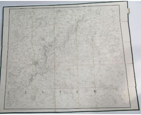 Colby, Major General Thomas Frederick ( 1784-1852) by and after, five folding Ordnance survey maps, 1828 and 1830, backed ont