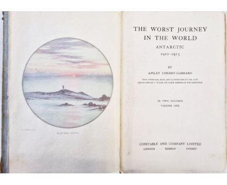 Cherry-Garrard, Apsley  "The Worst Journey in the World Antarctic 1910-1913" two vols, Constable and Company (1922). panorama