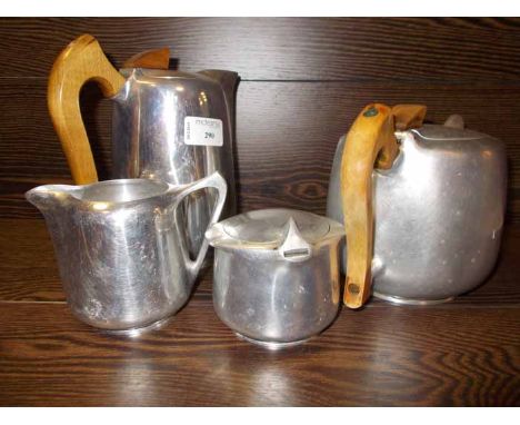 PICQUOT WARE FOUR PIECE TEA SERVICE