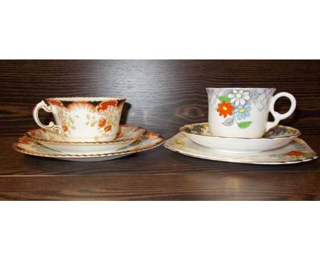 THREE PART CERAMIC TEA SETS
