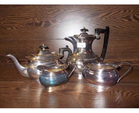 SILVER PLATED FOUR PIECE TEA SERVICE 